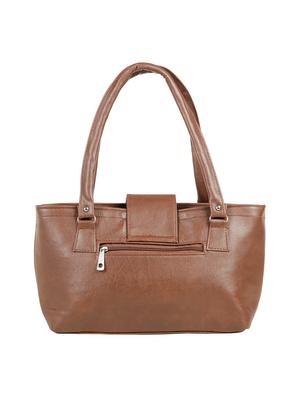 tan leatherette (pu) regular handbag - 15737067 - Standard Image - 2