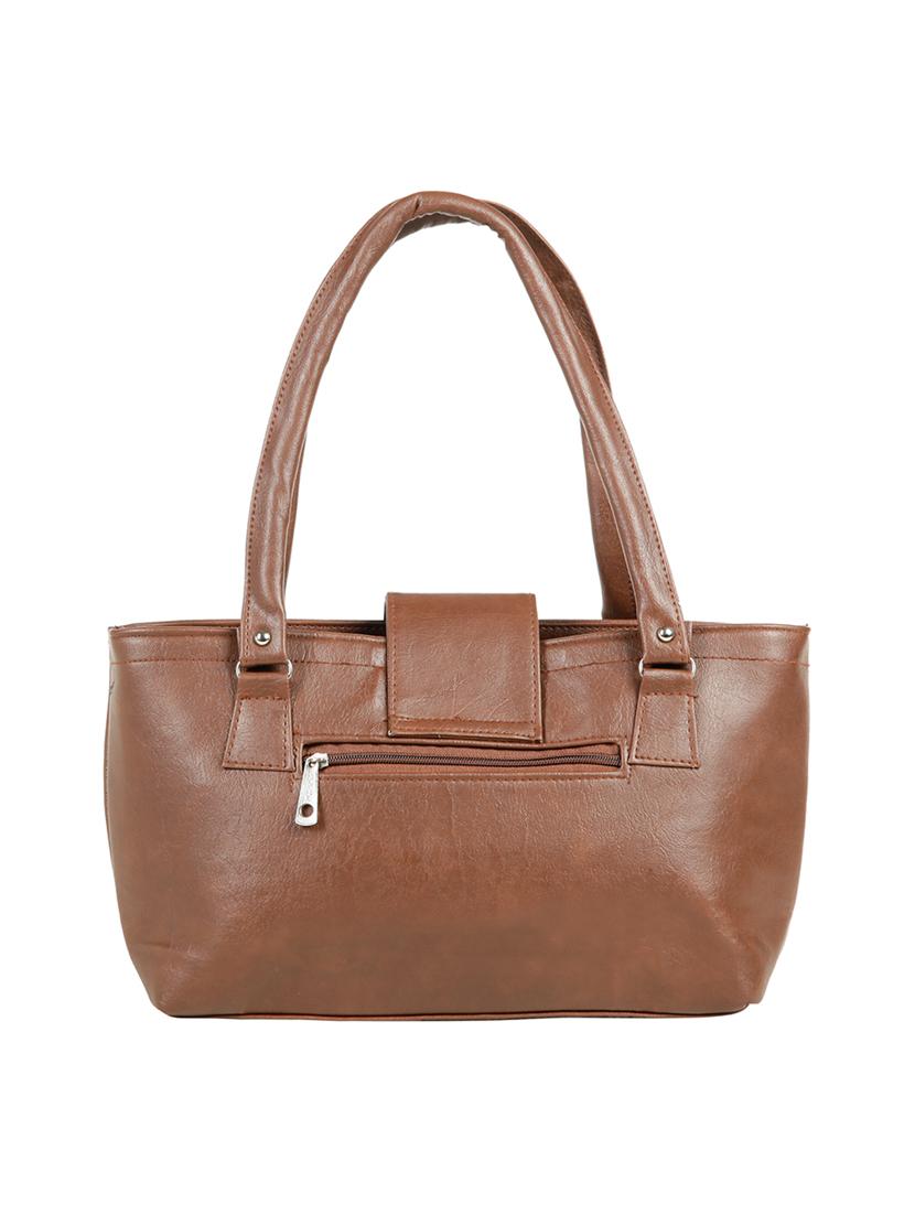 tan leatherette (pu) regular handbag - 15737067 - Zoom Image - 2