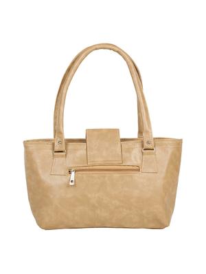 beige leatherette (pu) regular handbag - 15737068 - Standard Image - 2