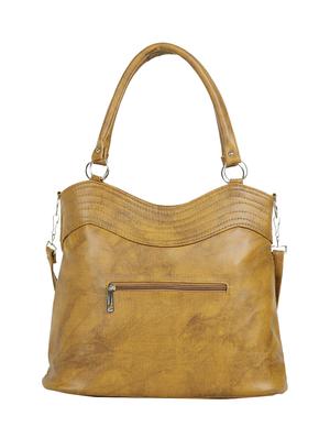 brown leatherette (pu) regular handbag - 15737069 - Standard Image - 2