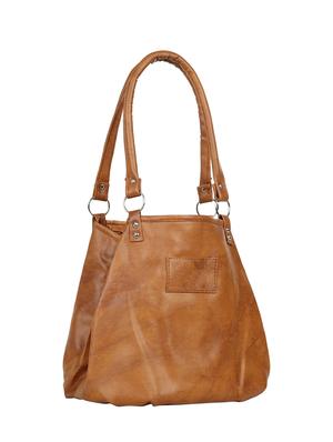 tan leatherette (pu) regular handbag - 15737076 - Standard Image - 5
