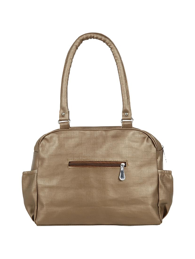 brown leatherette (pu) regular handbag - 15737084 - Zoom Image - 2
