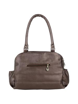 brown leatherette (pu) regular handbag - 15737085 - Standard Image - 2