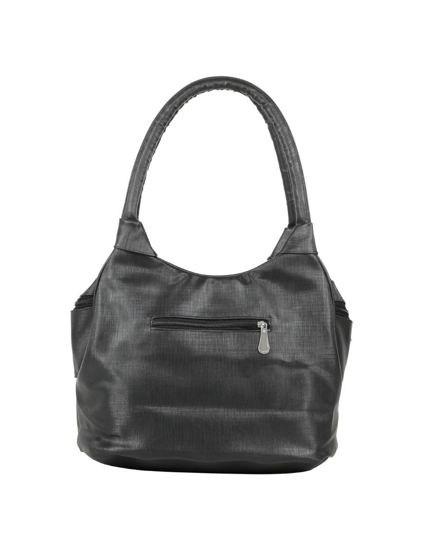 black leatherette (pu) regular handbag - 15737091 - Zoom Image - 2