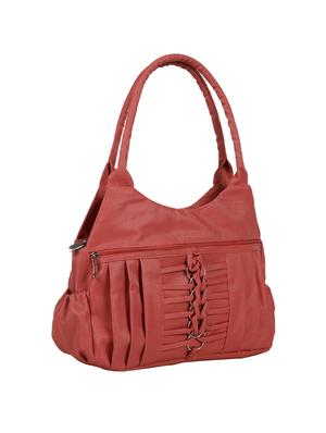 red leatherette (pu) regular handbag - 15737093 - Standard Image - 5