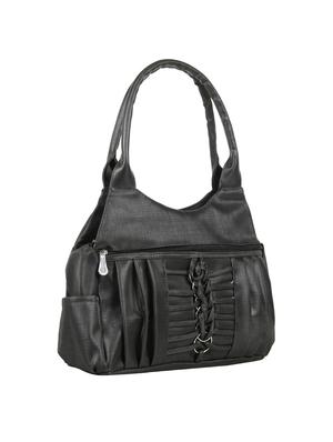 black leatherette (pu) regular handbag - 15737096 - Standard Image - 5