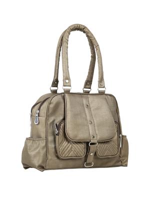brown leatherette (pu) regular handbag - 15737098 - Standard Image - 5