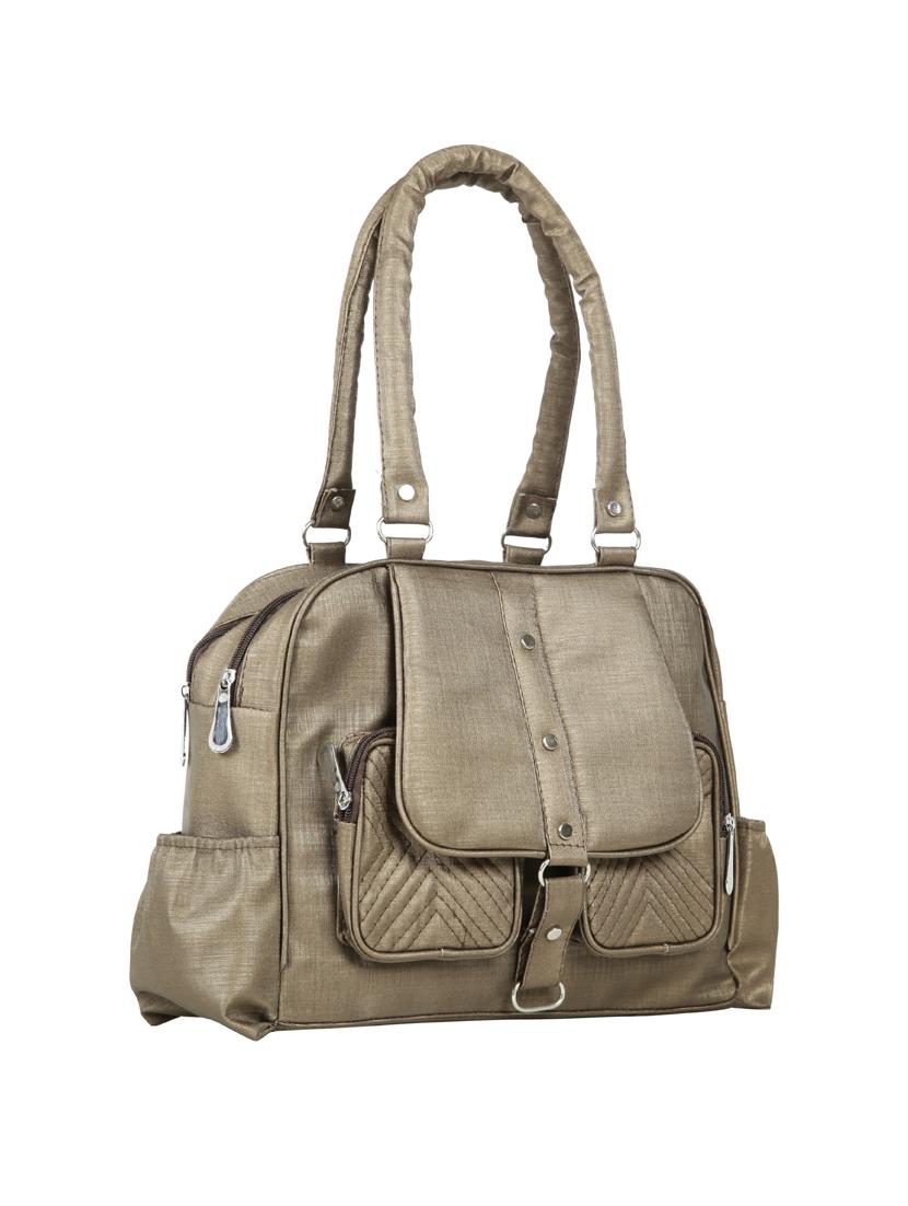 brown leatherette (pu) regular handbag - 15737098 - Zoom Image - 5