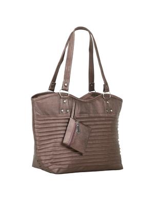 purple leatherette (pu) regular handbag - 15737102 - Standard Image - 5
