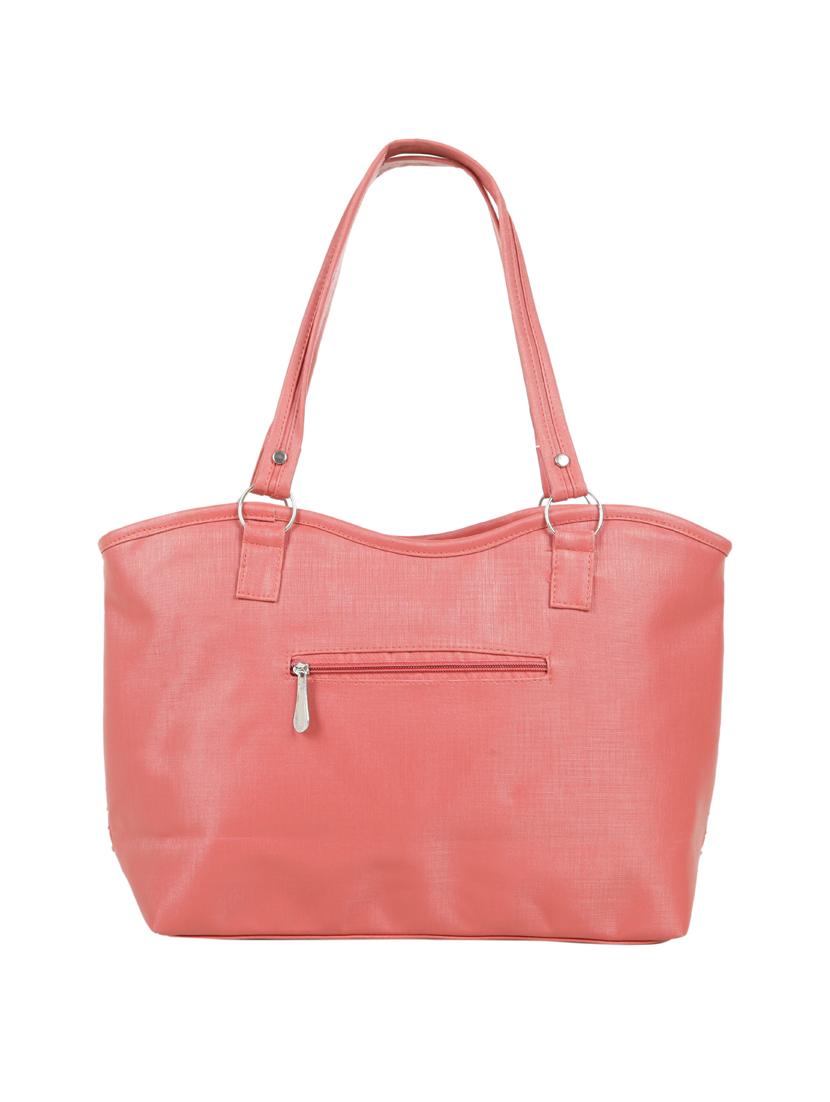 pink leatherette (pu) regular handbag - 15737103 - Zoom Image - 2