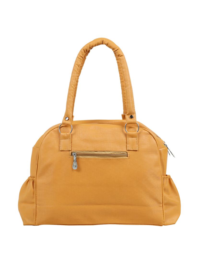 yellow leatherette (pu) regular handbag - 15737106 - Zoom Image - 2