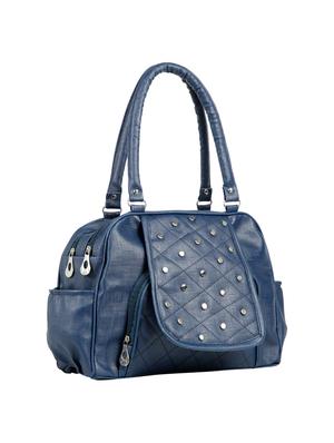 blue leatherette (pu) regular handbag - 15737107 - Standard Image - 5