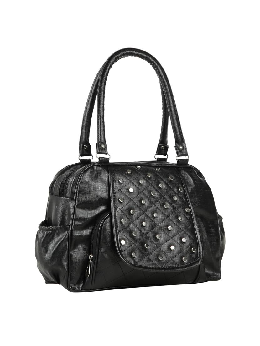 black leatherette (pu) regular handbag - 15737108 - Zoom Image - 5
