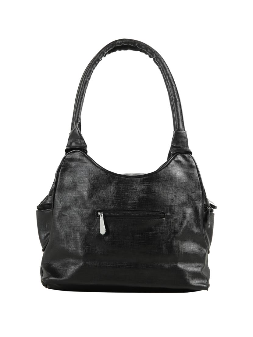 black leatherette (pu) regular handbag - 15737113 - Zoom Image - 2