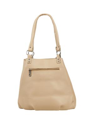 beige leatherette (pu) regular handbag - 15737117 - Standard Image - 2