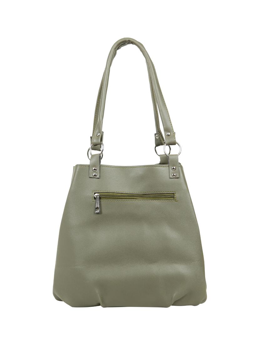 green leatherette (pu) regular handbag - 15737119 - Zoom Image - 2