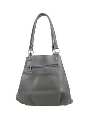 grey leatherette (pu) regular handbag - 15737120 - Standard Image - 2