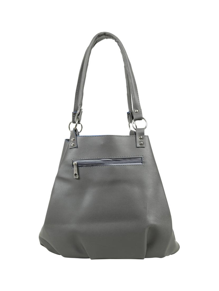 grey leatherette (pu) regular handbag - 15737120 - Zoom Image - 2