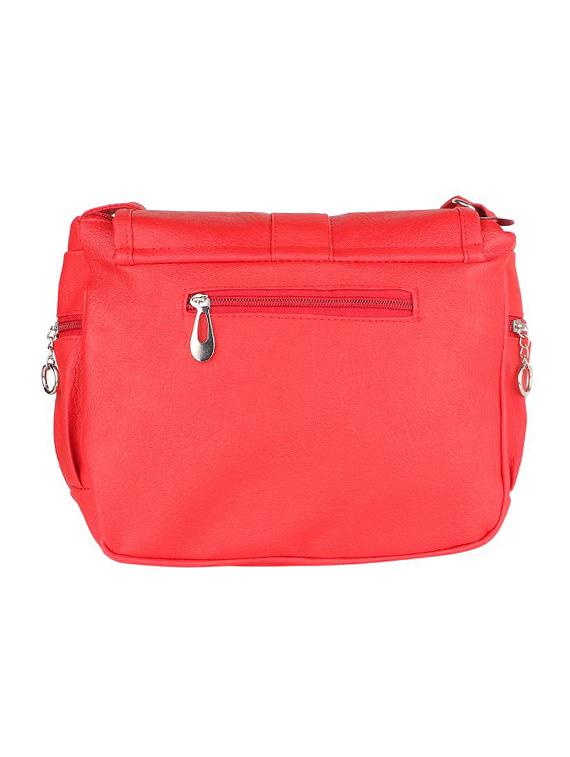 red leatherette (pu) regular sling bag - 15737262 - Zoom Image - 2