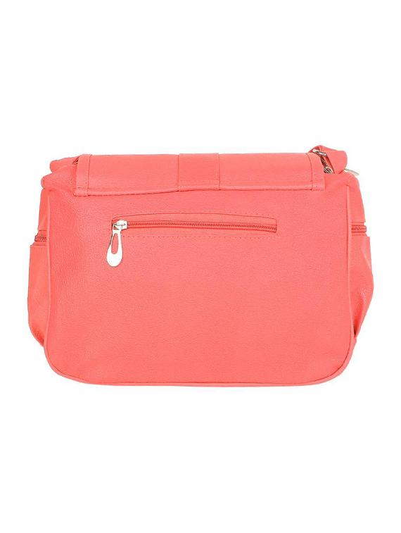 pink leatherette (pu) regular sling bag - 15737263 - Zoom Image - 2