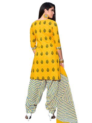 Printed unstitched salwar suit - 15737487 - Standard Image - 2