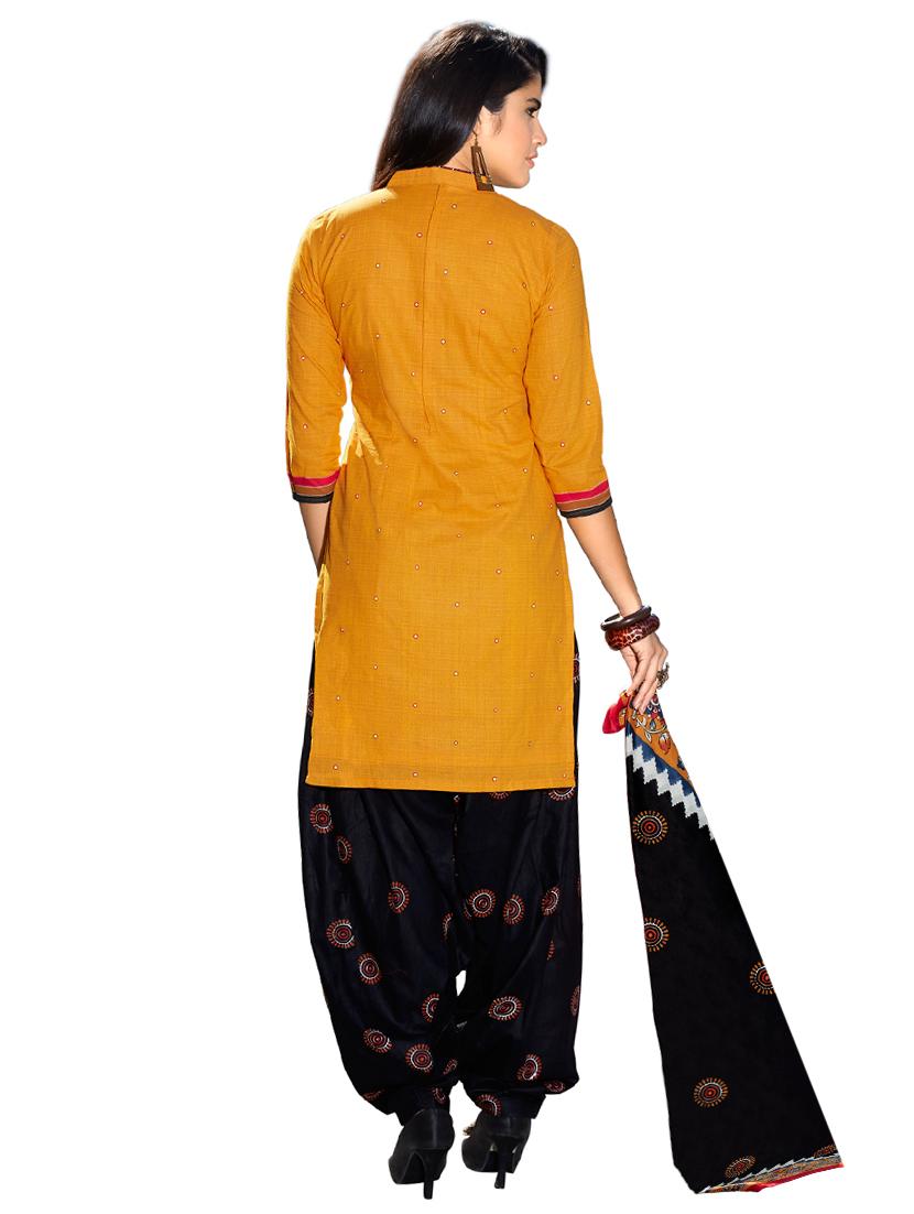 Printed unstitched salwar suit - 15737503 - Zoom Image - 2