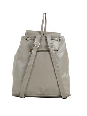 grey leatherette (pu) fashion backpack - 15737518 - Standard Image - 2