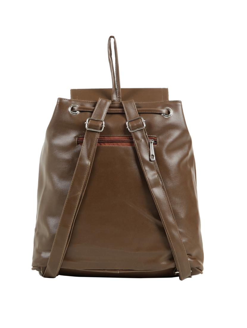 tan leatherette (pu) fashion backpack - 15737520 - Zoom Image - 2
