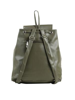 green leatherette (pu) fashion backpack - 15737525 - Standard Image - 2