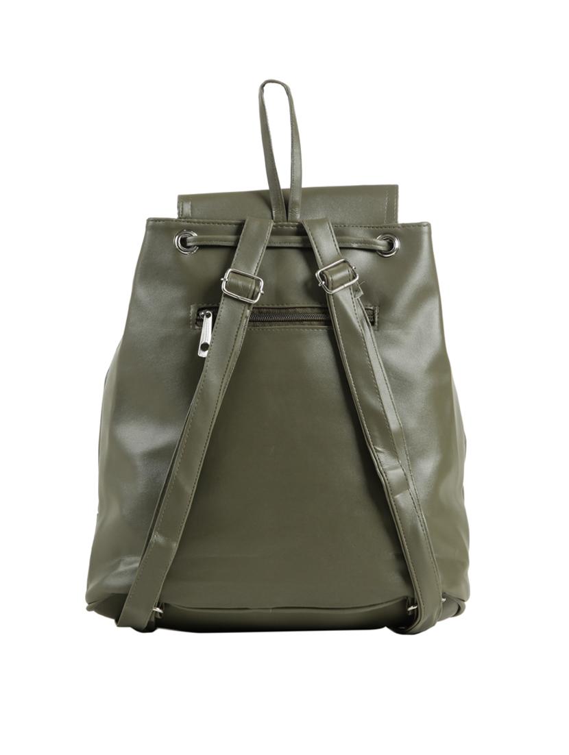 green leatherette (pu) fashion backpack - 15737525 - Zoom Image - 2