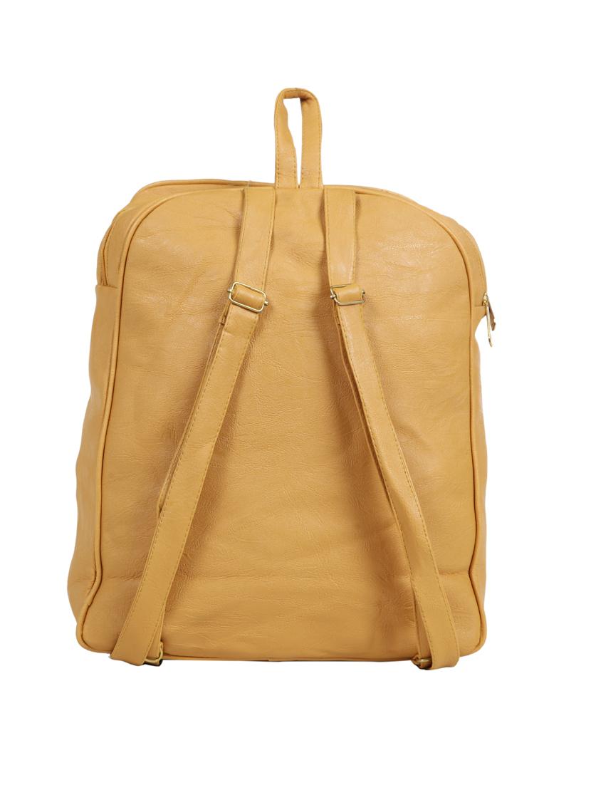 yellow leatherette (pu) fashion backpack - 15737528 - Zoom Image - 2