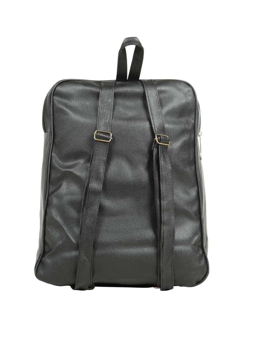 black leatherette (pu) fashion backpack - 15737532 - Zoom Image - 2