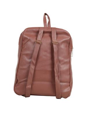 brown leatherette (pu) fashion backpack - 15737533 - Standard Image - 2