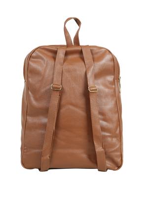 tan leatherette (pu) fashion backpack - 15737535 - Standard Image - 2