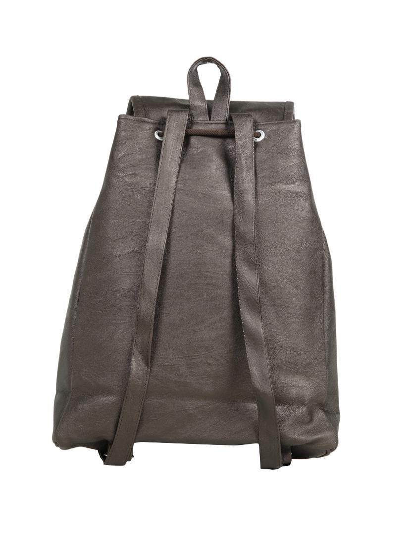brown leatherette (pu) fashion backpack - 15737536 - Zoom Image - 2