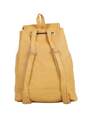 yellow leatherette (pu) fashion backpack - 15737540 - Standard Image - 2