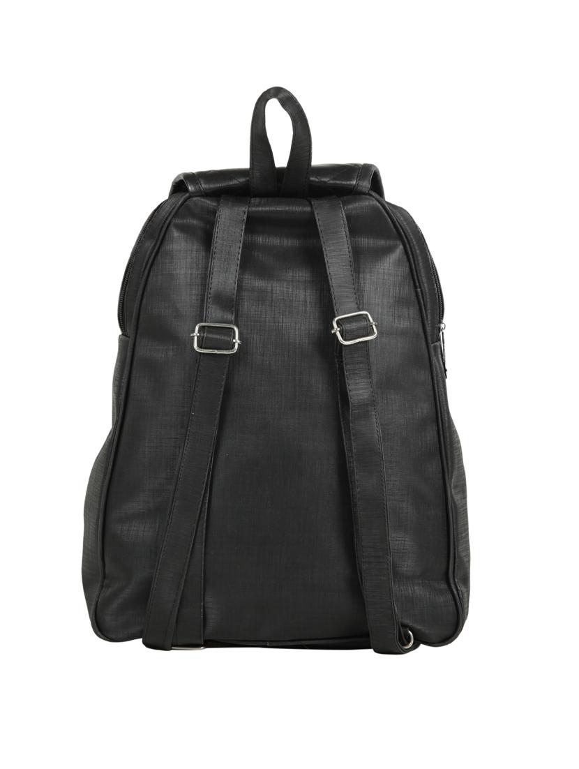 black leatherette (pu) fashion backpack - 15737542 - Zoom Image - 2