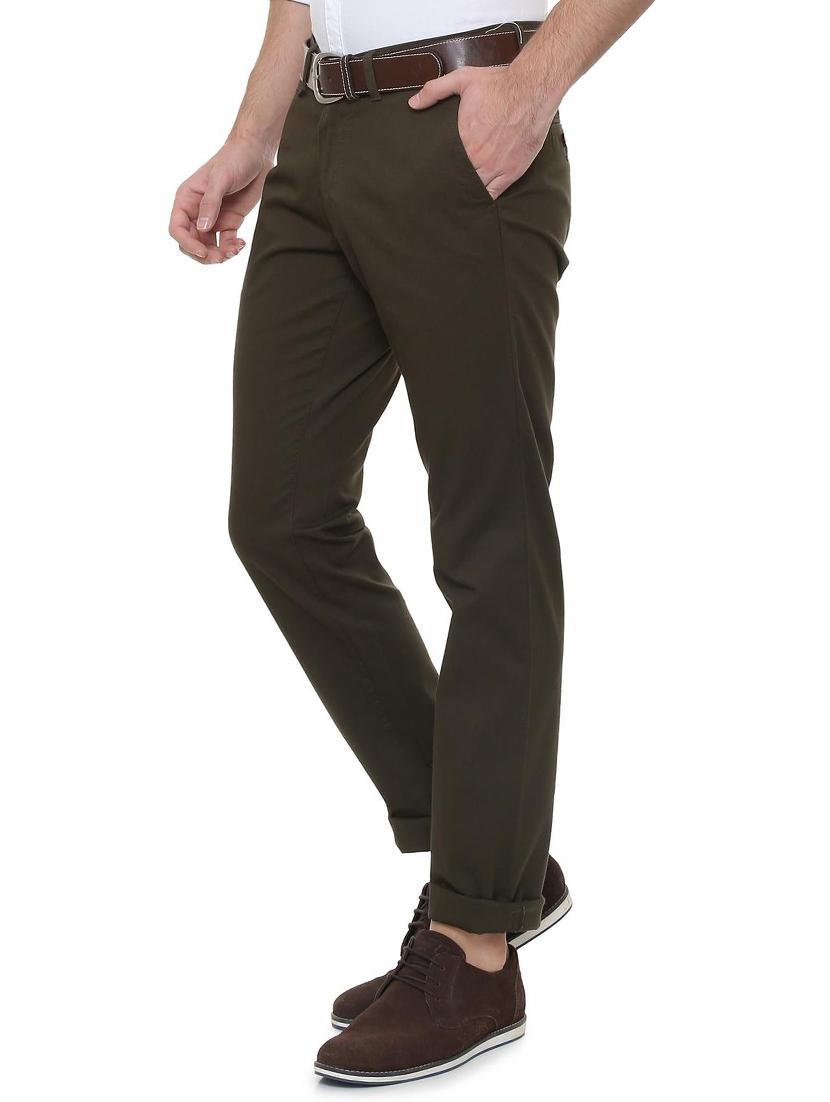 brown cotton chinos - 15737580 - Zoom Image - 2