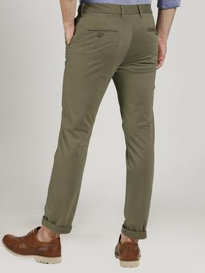 green cotton chinos - 15737583 - Standard Image - 2