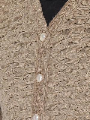 pocket detail woolen cardigan - 15737762 - Standard Image - 5