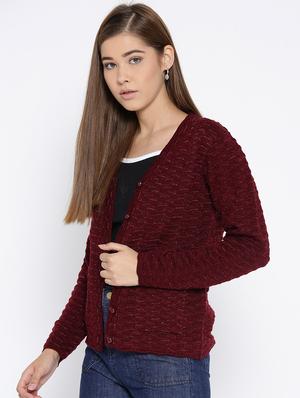 pocket detail woolen cardigan - 15737764 - Standard Image - 2