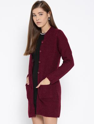 pocket detail woolen cardigan - 15737790 - Standard Image - 2