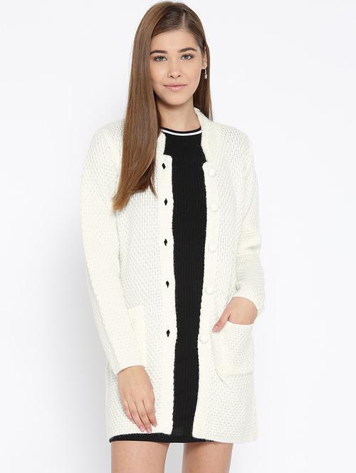 pocket detail woolen cardigan - 15737791 - Standard Image - 1