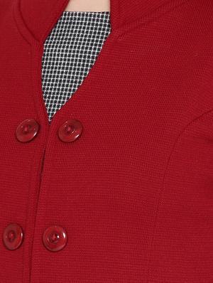 red woolen cardigan - 15737792 - Standard Image - 5