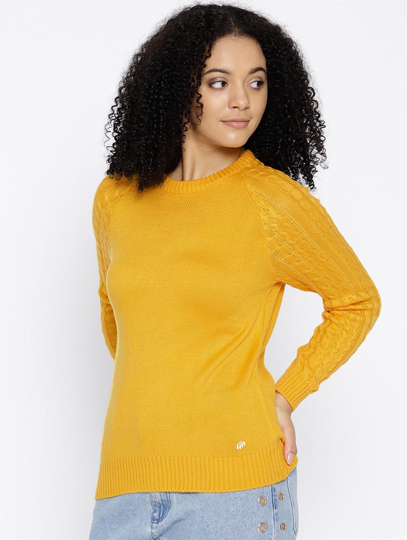 cable knit woolen pullover - 15737796 - Zoom Image - 2