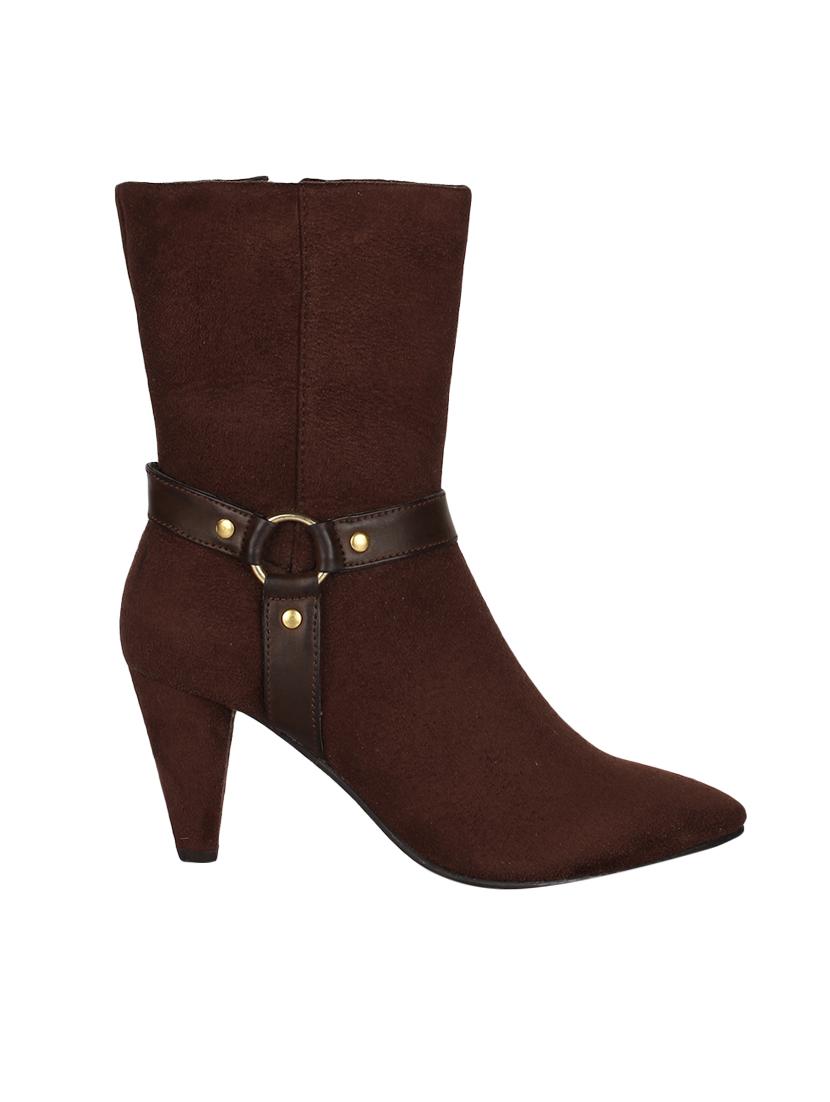 brown zipper ankle boots - 15737853 - Zoom Image - 2