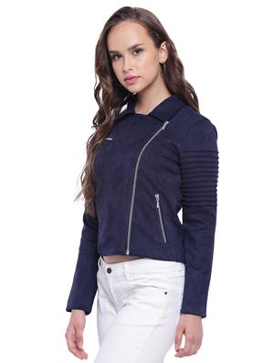 pintucked sleeved zipper detail jacket - 15737947 - Standard Image - 2