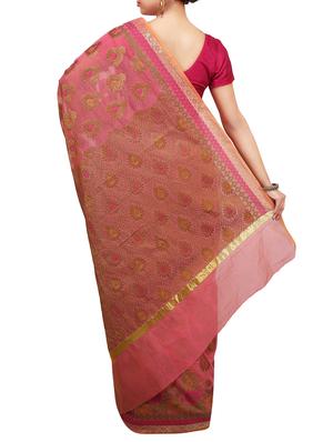 paisley zari motif banarasi saree with blouse - 15737982 - Standard Image - 2