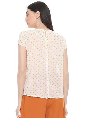 polka dotted pleated top - 15738078 - Standard Image - 2