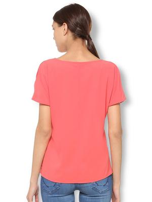round neck short sleeved top - 15738082 - Standard Image - 2